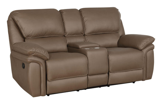 Breton Upholstered Tufted Back Motion Loveseat