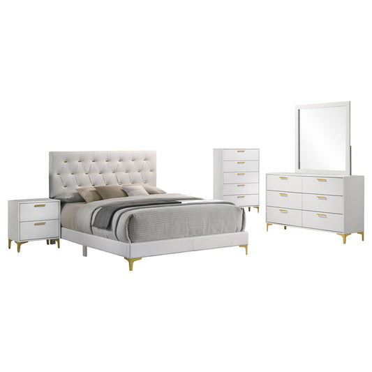 Kendall 5-piece Eastern King Bedroom Set White