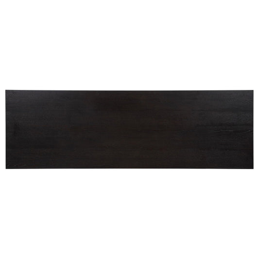 Harkes 75-inch 3-drawer Computer Desk with Adjustable Shelf Coffee Bean