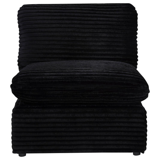 Collins Modular Armless Chair Black