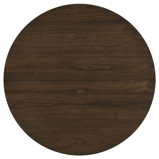 Hamlyn 5-piece Round Wood Dining Set Walnut
