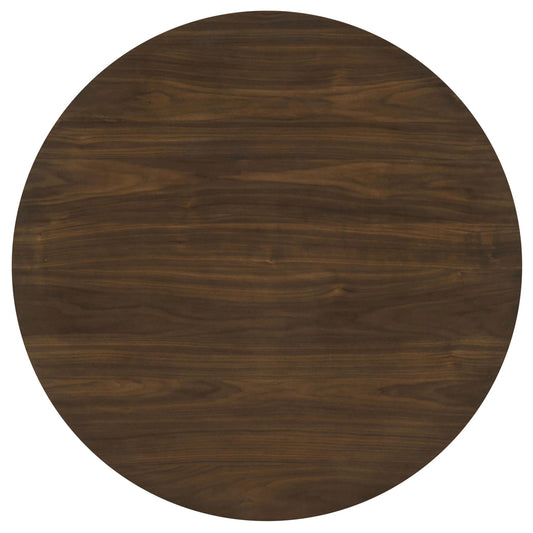 Hamlyn 43-inch Round Wood Counter Height Dining Table Walnut