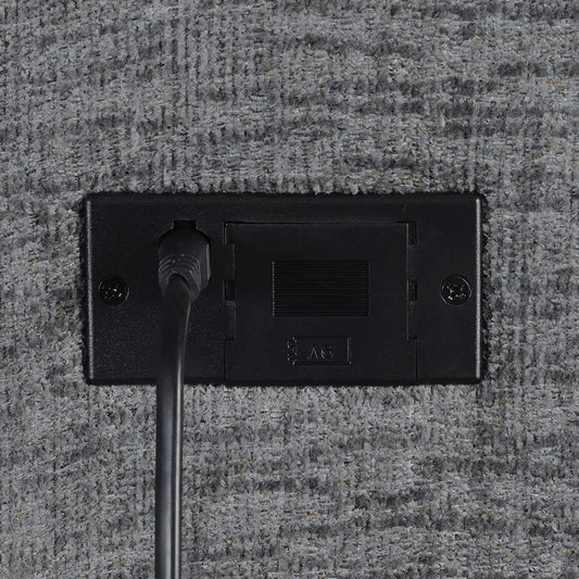 Bahrain Upholstered Armless Recliner Charcoal