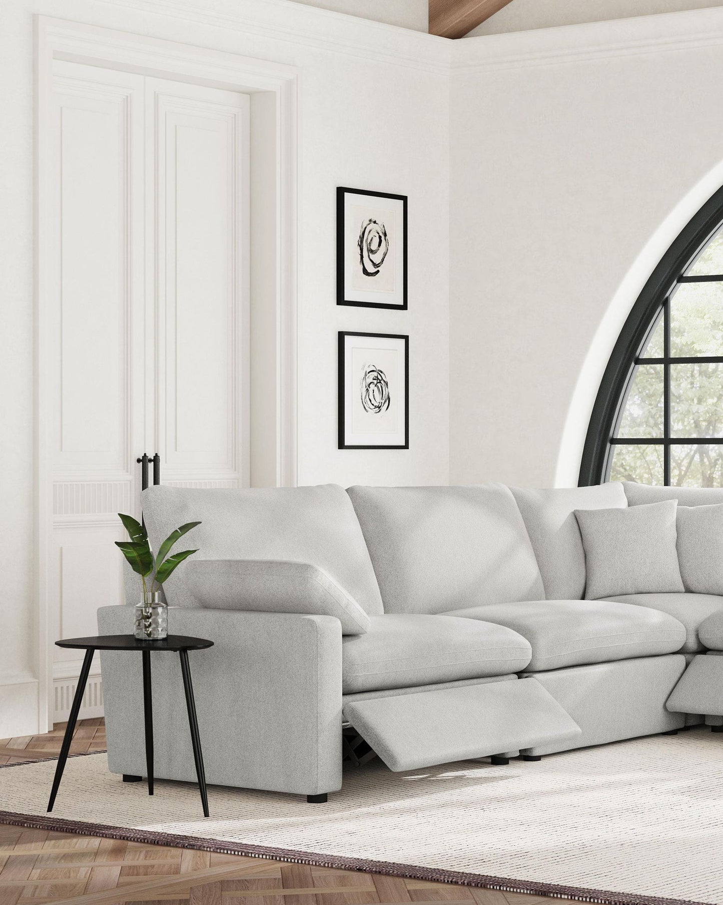 Collins Modular LAF Power Recliner Grey