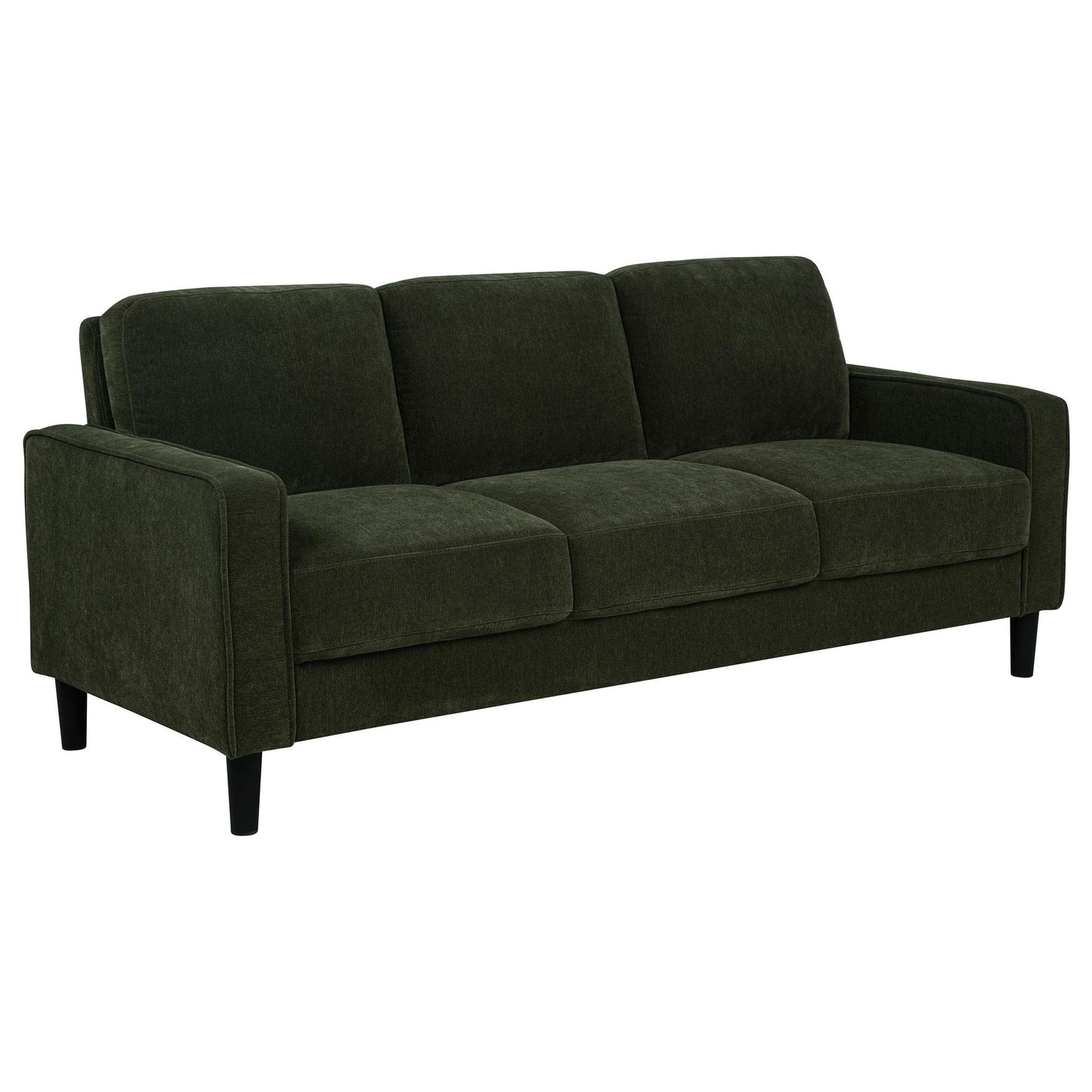 Ruth 77-inch Fabric Upholstered Track Arm Sofa Matcha Green