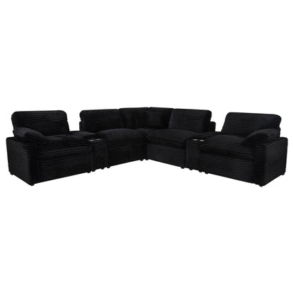 Collins 7-piece Modular Power Reclining Sectional Black