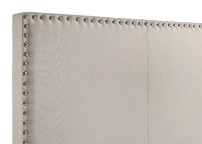 Boyd Upholstered Twin Panel Bed Ivory