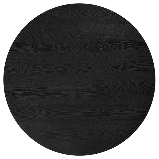 Hamlyn 5-piece Round Wood Dining Set Black