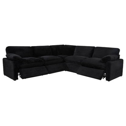 Collins 5-piece Modular Power Reclining Sectional Black