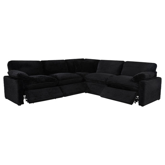Collins 5-piece Modular Power Reclining Sectional Black
