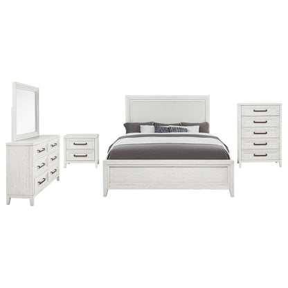 Marielle 5-piece Cal King Bedroom Set Distressed White