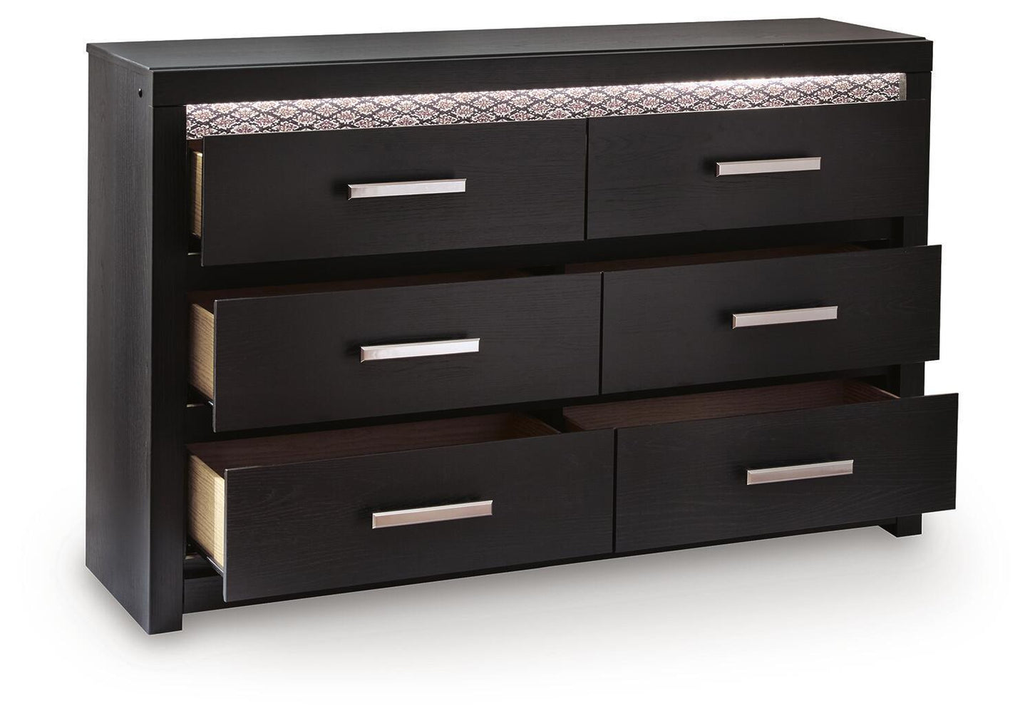 Shoralli - Six Drawer Dresser - Black