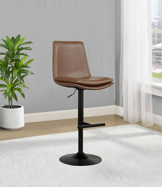 2027 Adjustable Bar Chair Coffee / Black