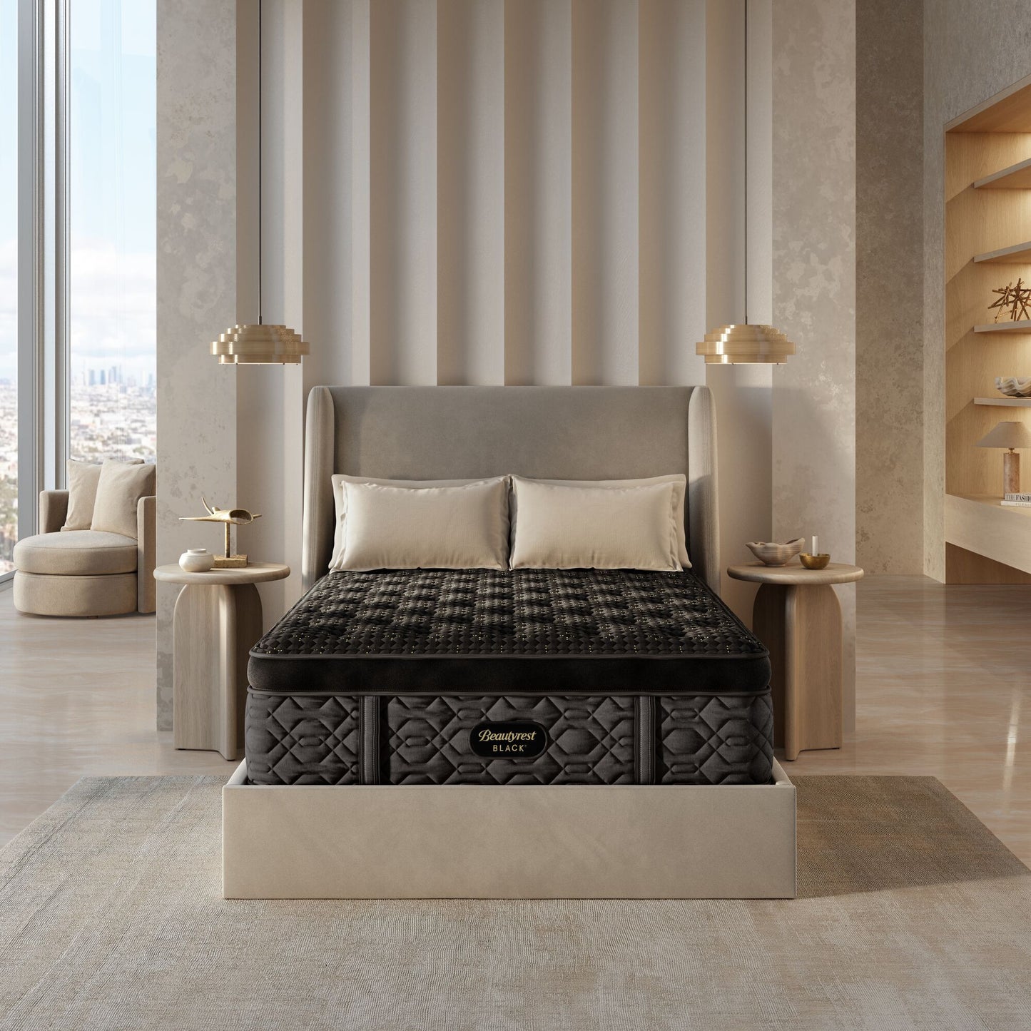 Beautyrest Black - 17.25" Series Four Plush Summit Pillow Top Mattress