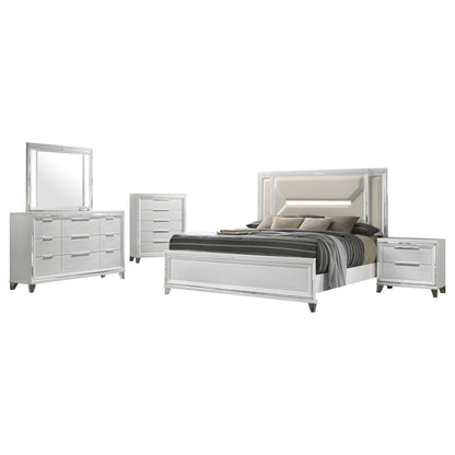 Marmore 5-piece Queen Bedroom Set White