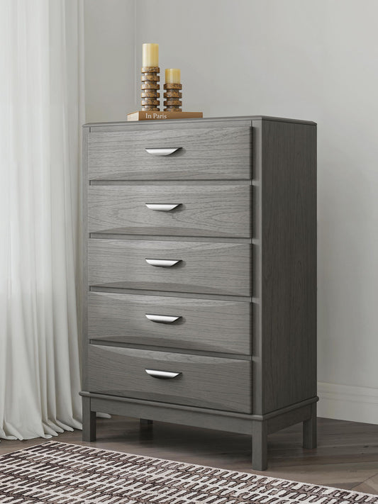 Mazing - Five Drawer Chest - Gray