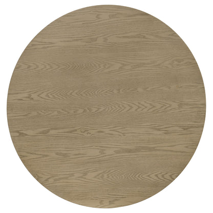 Hamlyn 43-inch Round Wood Dining Room Table Natural Oak