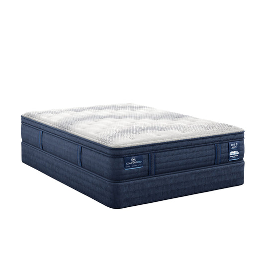 iComfortPro - 15" Dartmouth Latex Foam Plush Pillow Top Mattress