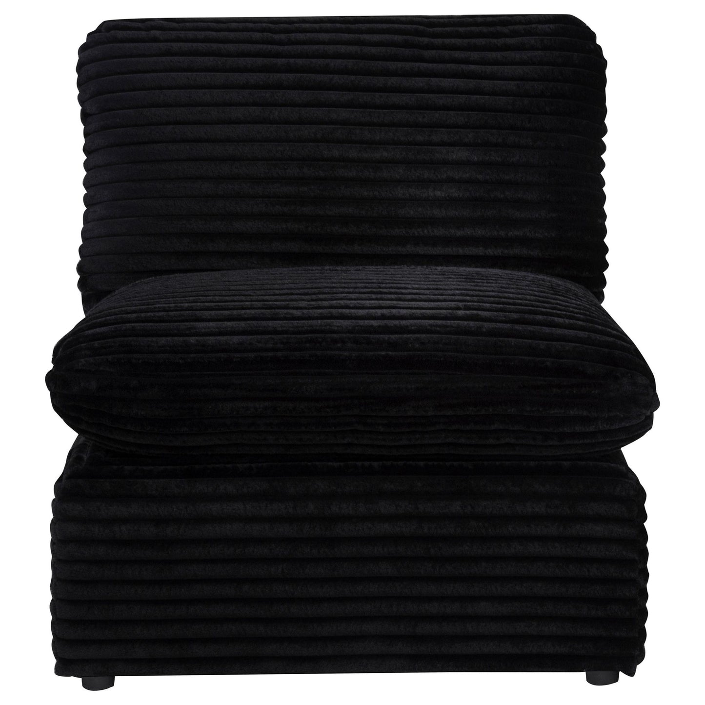 Collins Modular Armless Chair Black