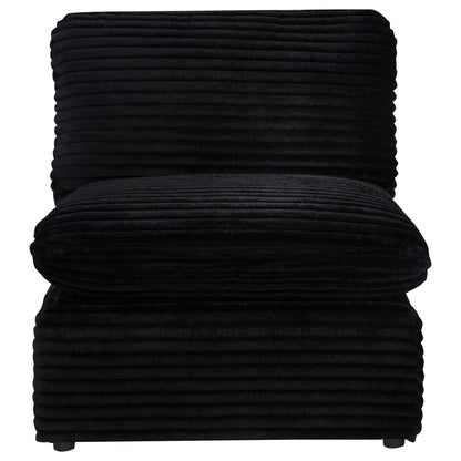 Collins Modular Armless Chair Black
