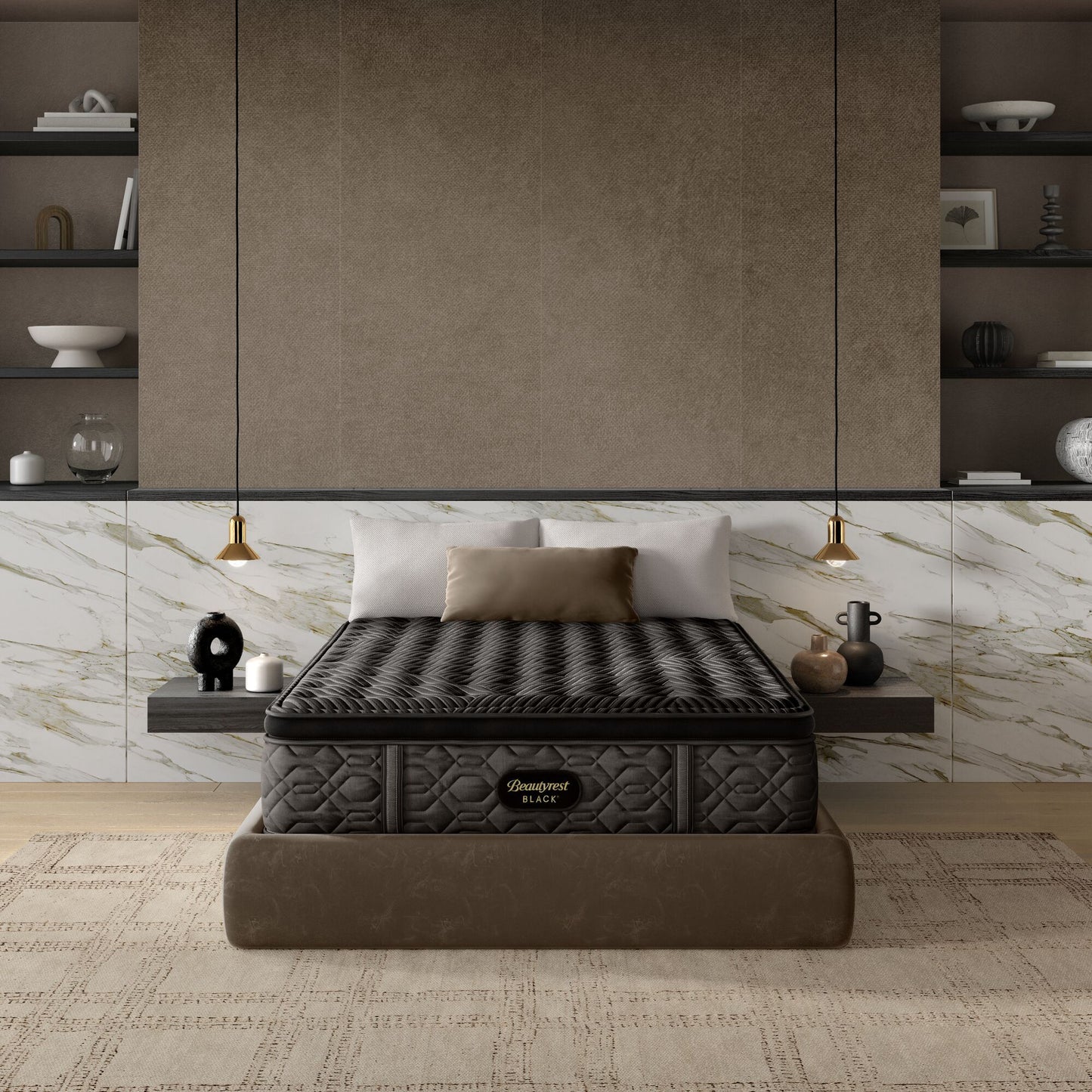 Beautyrest Black - 14.25" Series One Firm Pillow Top Mattress