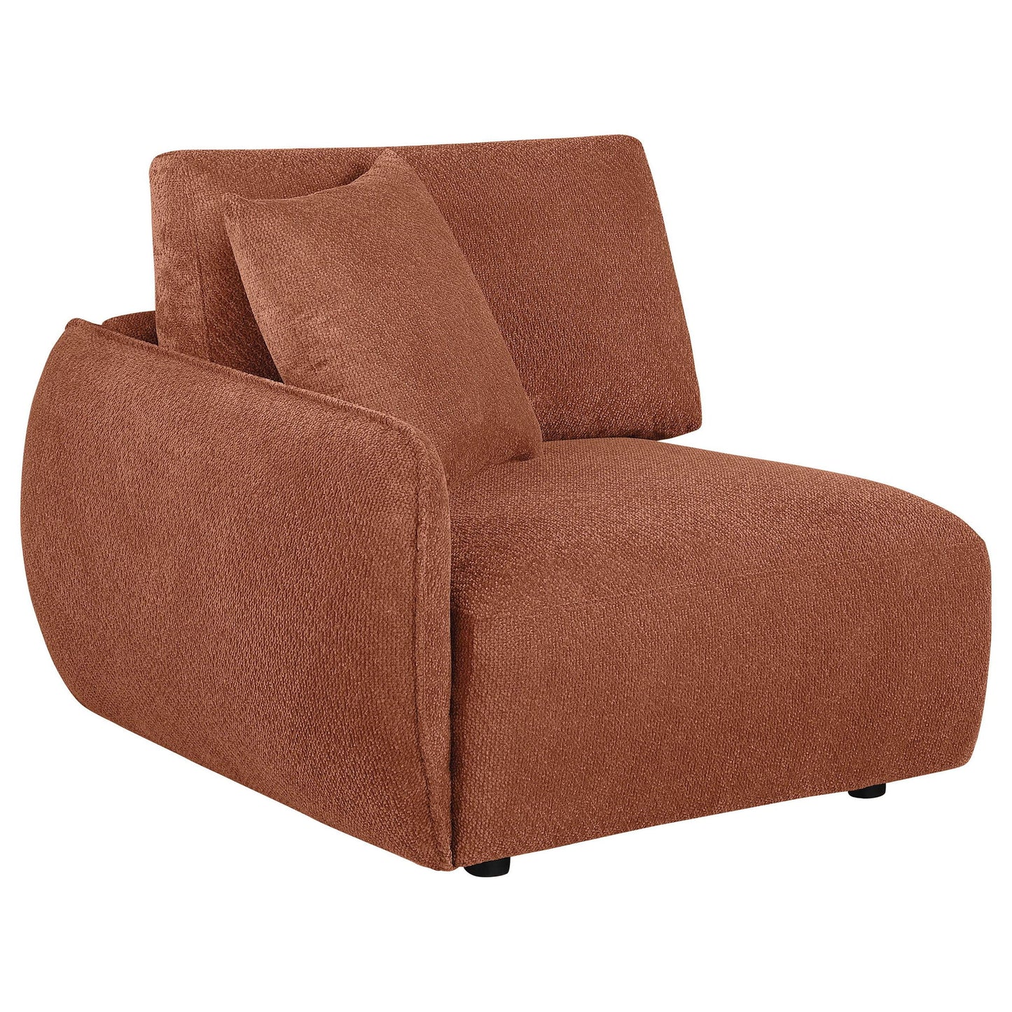 Elysia Chenille Upholstered Modular LAF Chair Coral