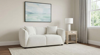 Aleisha Chenille Upholstered Loveseat Ivory