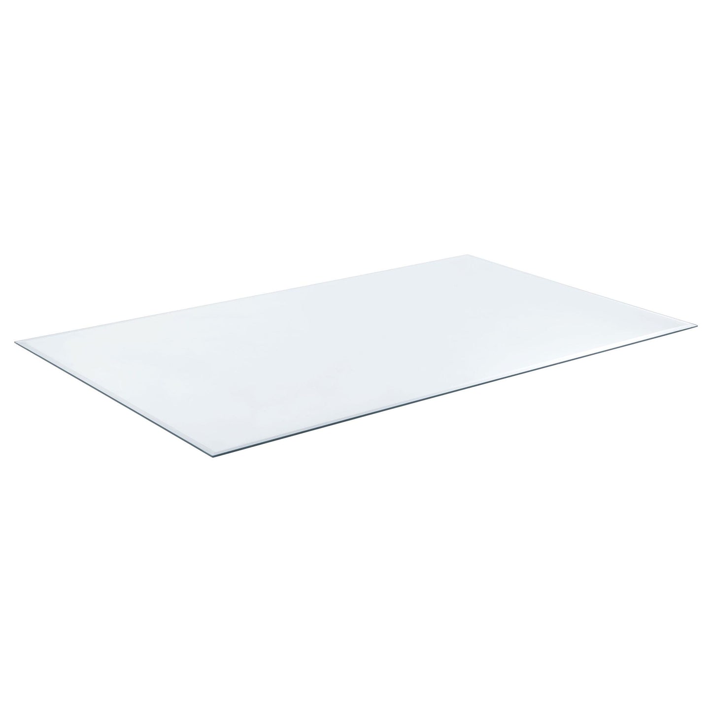 Glass Tops 52x27-inch 6mm Rectangular Clear Tempered Glass Top