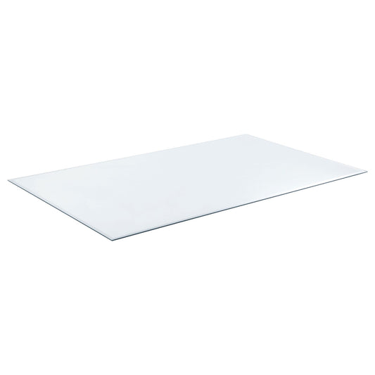 Glass Tops 52x27-inch 6mm Rectangular Clear Tempered Glass Top