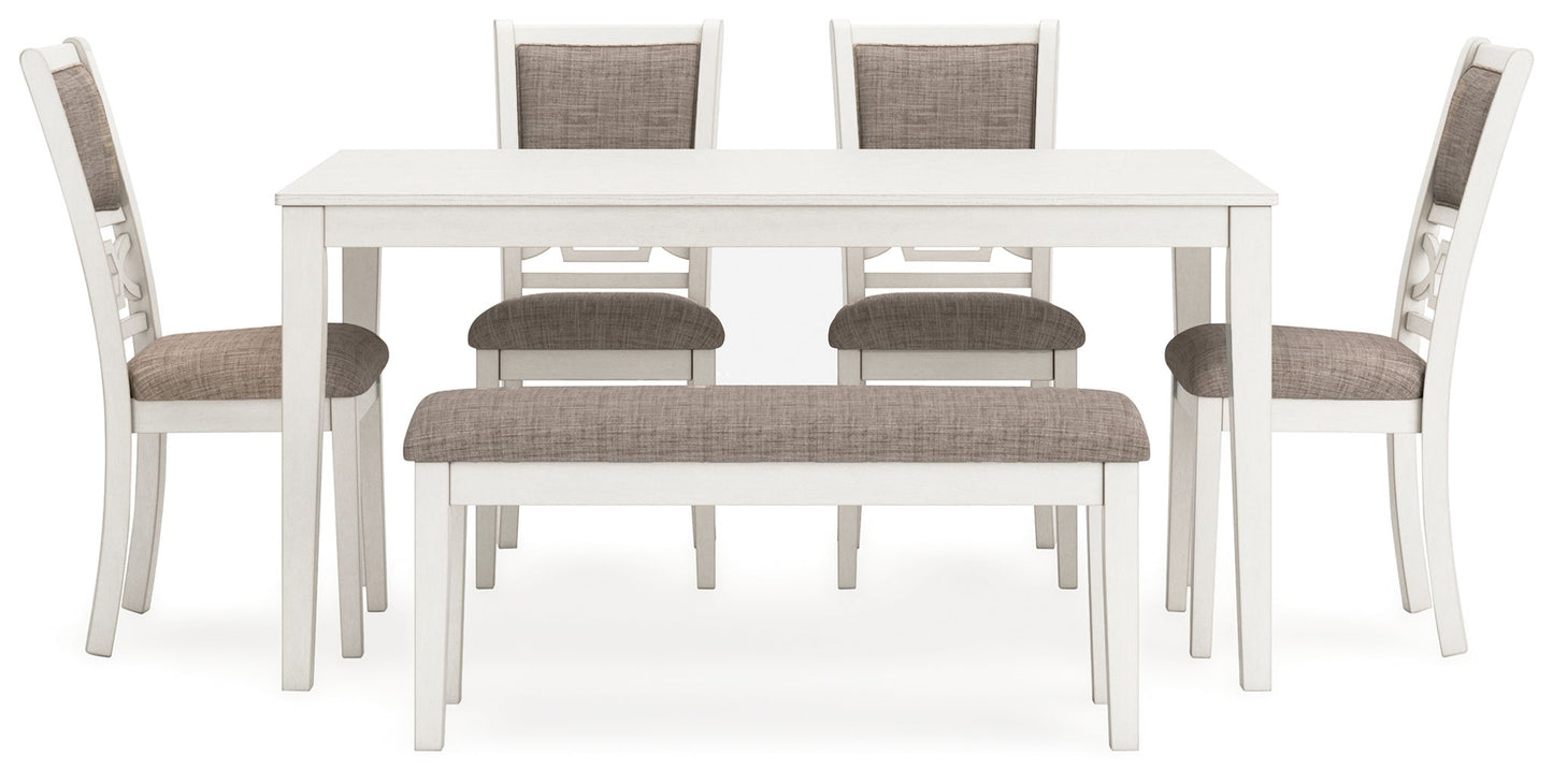 Erinberg - Dining Room Table Set (Set of 6) - Antique White