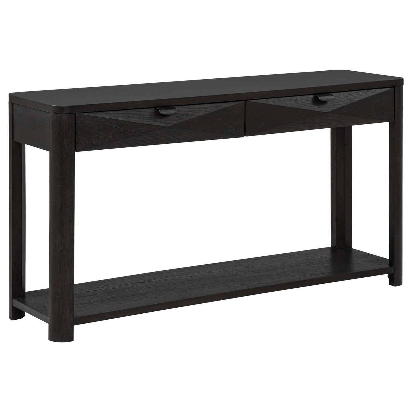 Marcelo Sofa Console Table with 2 Drawers and Shelf Coffee