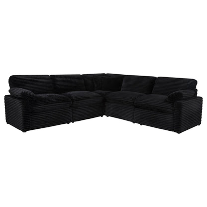 Collins 5-piece Modular Power Reclining Sectional Black