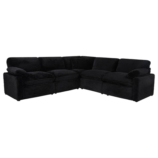 Collins 5-piece Modular Power Reclining Sectional Black
