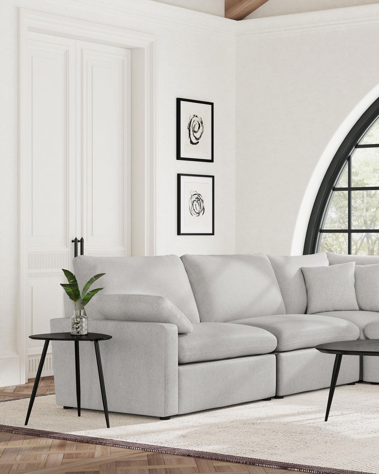 Collins Modular LAF Power Recliner Grey