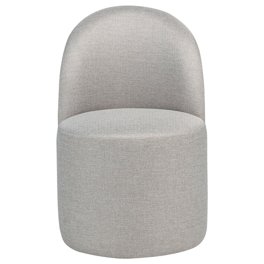 Aubrey Upholstered Barrel Dining Side Chair Beige (Set of 2)