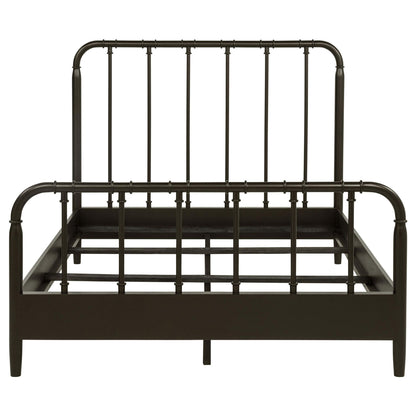Rocco All Wood Water Pipe Open Frame Eastern King Bed Dark Bronze