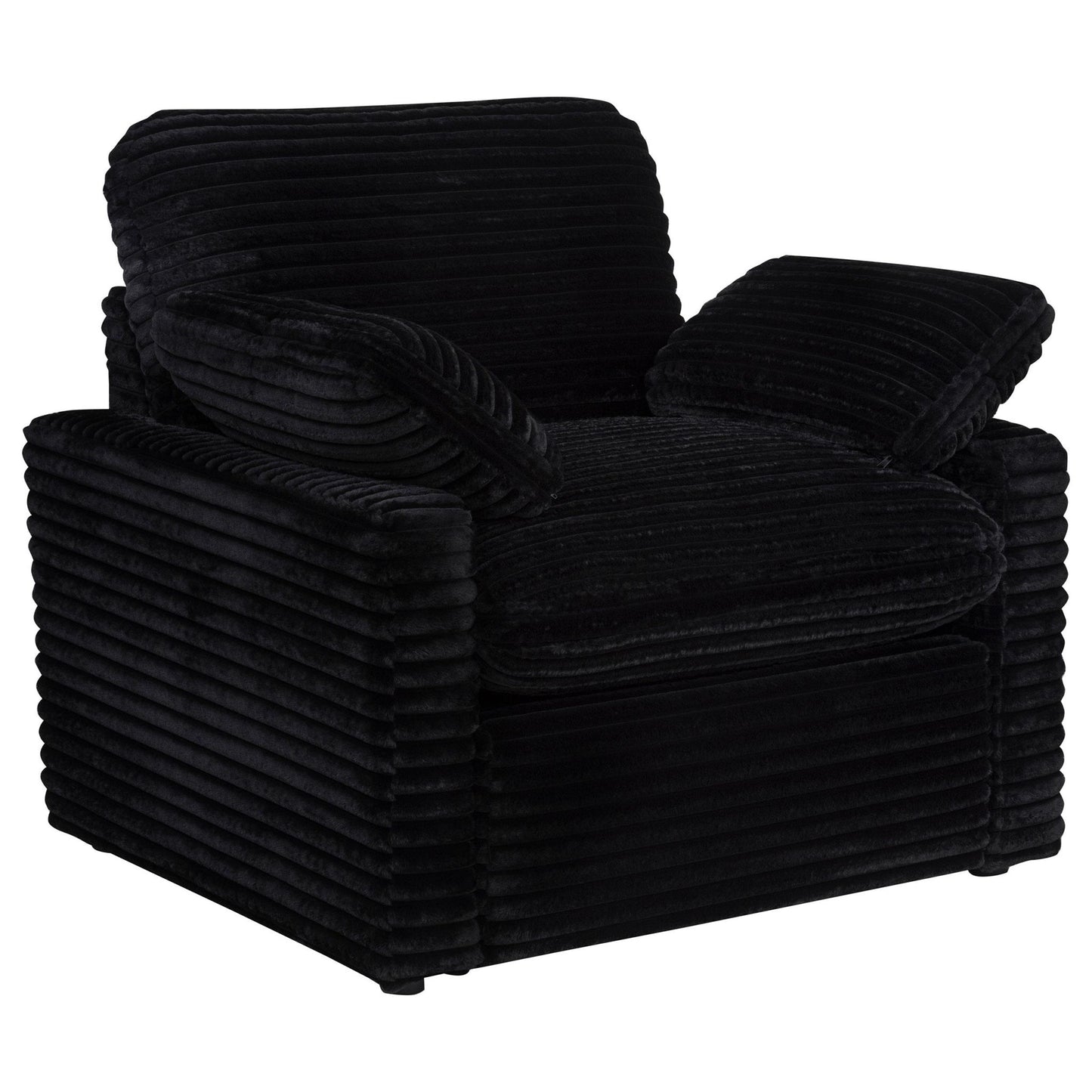 Collins Upholstered Power Recliner Chair Black