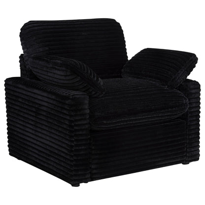 Collins Upholstered Power Recliner Chair Black