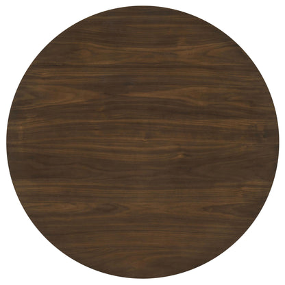 Hamlyn 43-inch Round Wood Counter Height Dining Table Walnut