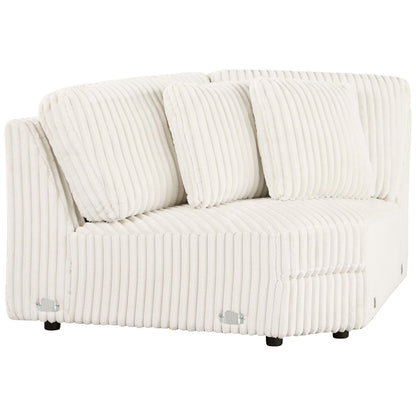 Emberson Upholstered Wedge Ivory