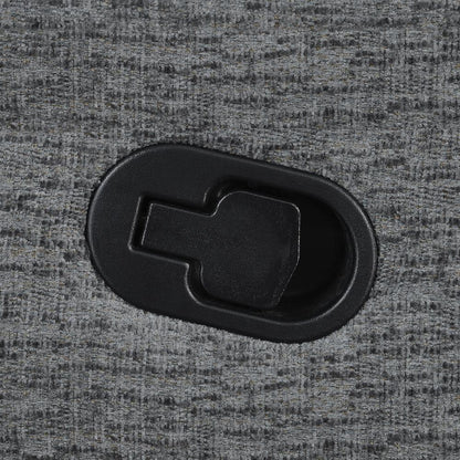 Bahrain Upholstered RAF Recliner Charcoal
