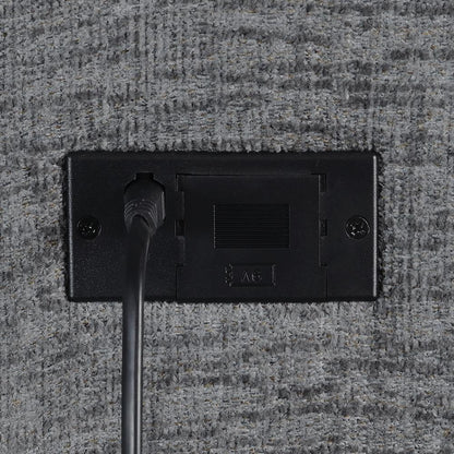 Bahrain Upholstered Armless Recliner Charcoal