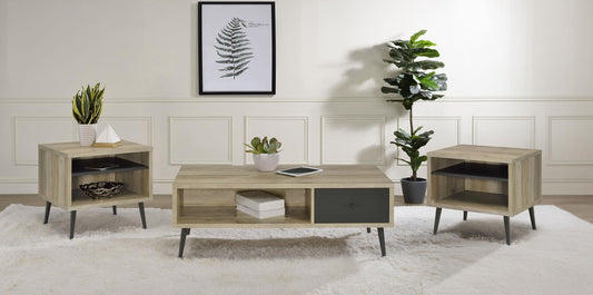 Welsh 3-piece Coffee and End Table Set Distressed Pine
