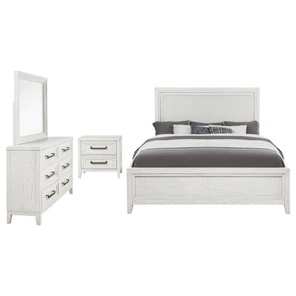 Marielle 4-piece Cal King Bedroom Set Distressed White