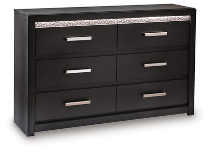 Shoralli - Six Drawer Dresser - Black