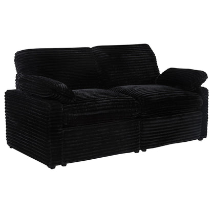 Collins Modular Power Loveseat Black