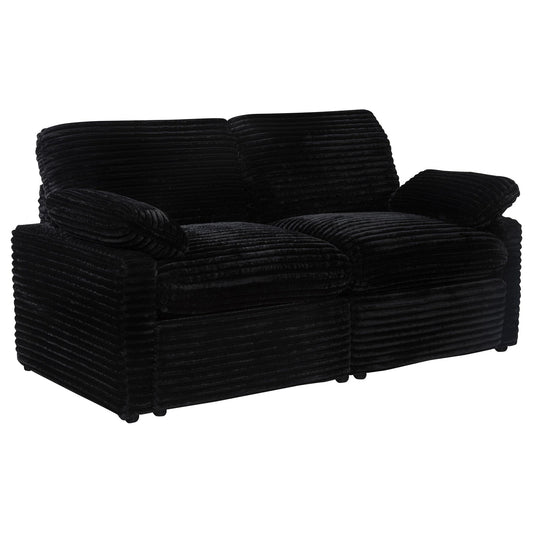 Collins Modular Power Loveseat Black