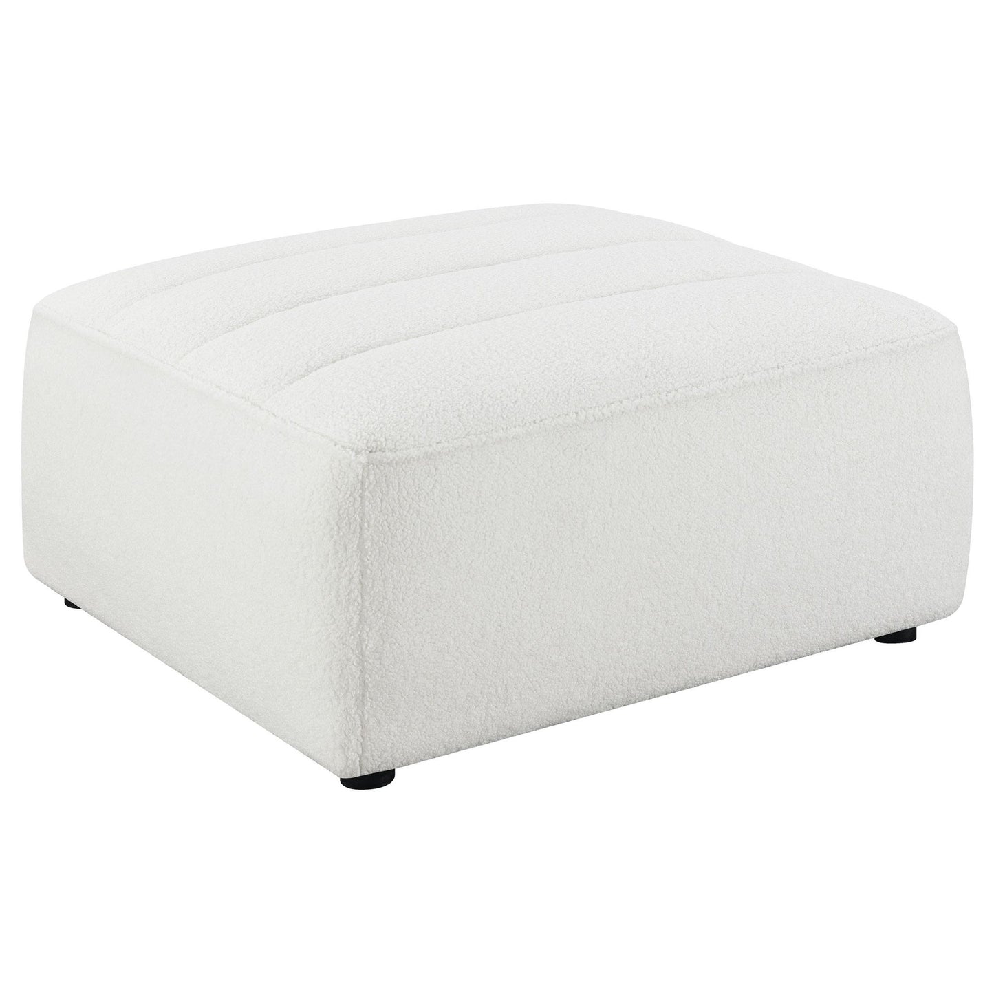 Sunny Square Upholstered Ottoman Natural