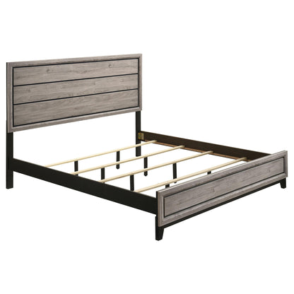 Watson Wood Eastern King Panel Bed Light Taupe