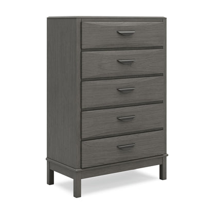 Mazing - Five Drawer Chest - Gray